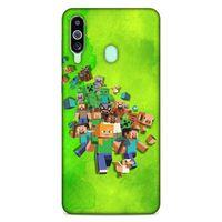 Lopard Samsung Galaxy M40 Uyumlu Kılıf PiXel (28) Arka Kapak Steve Karakter