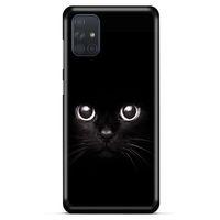 Lopard Samsung Galaxy M51 Uyumlu Kılıf Kediler (44) Tough Armor Kılıf Kara Kedi