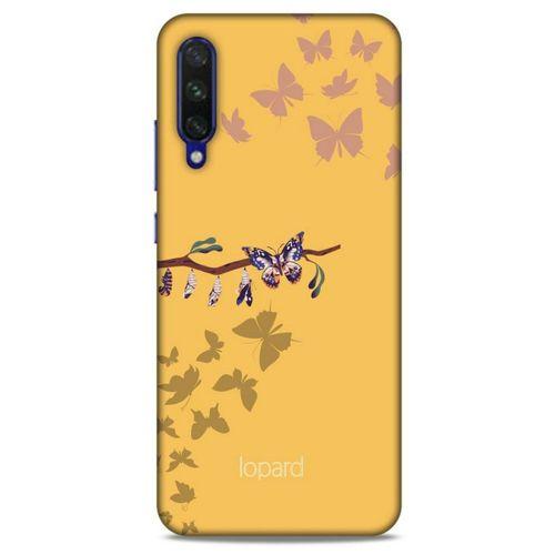 Xiaomi Mi A3 Kılıf Kelebek Etkisi (46) Core Armor Kılıf Yeşil Sarı