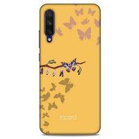 Xiaomi Mi A3 Kılıf Kelebek Etkisi (46) Core Armor Kılıf Yeşil Sarı