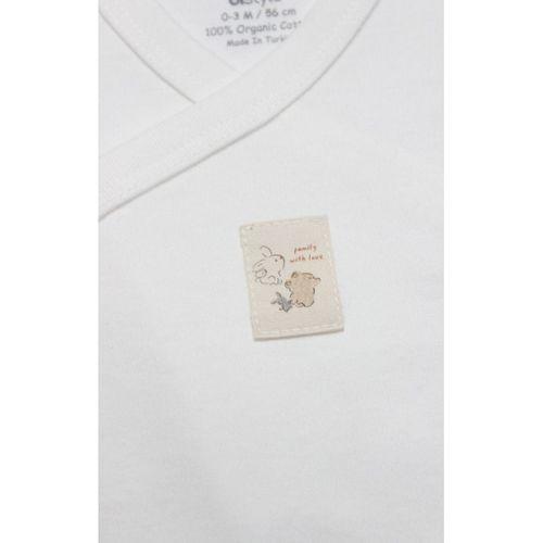 Bistyle Kruvaze Body Yarım Kol With You Family 17143 Bej