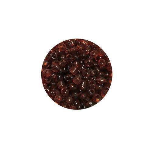 Dökme Cam Kum Boncuk (8/0) 3 mm - 60 Gram - Şeffaf Koyu Kahve - BNC200