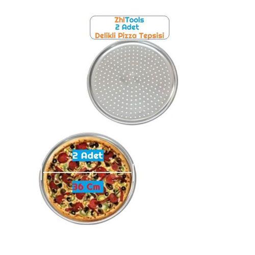 Zhltools Lahmacun Pizza Pide Pişirme Tepsisi 36 CM 2 li SET