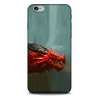 Apple Iphone 6S Plus Kılıf Dragons (17) Tasarım Kılıf Siyah Boynuzlu Ejderha