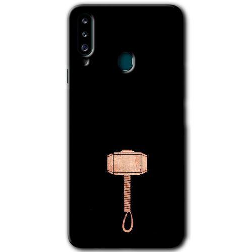 Potkal Hediye Fabrikası Samsung Galaxy A20s Kılıf HD Desen Baskılı Arka Kapak - Thor Çekiç