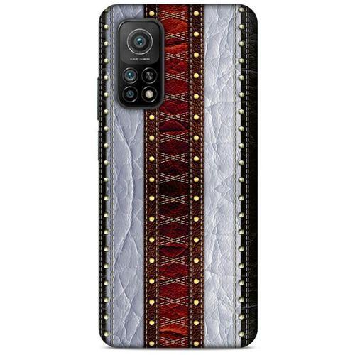 Xiaomi Mi 10T 5G Kılıf Patchwork (11) Tam Koruma Siyah Gri