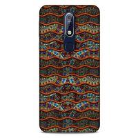 Nokia 7.1 Kılıf Baskılı Özel Seri Taşlı (35) Fit Design Kılıf