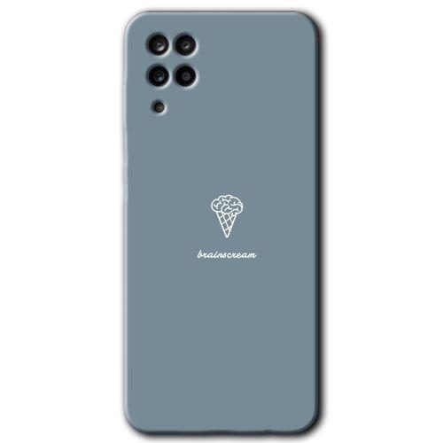 MRCİLETİSİM Samsung Galaxy A12 Kılıf Baskılı Kapak - Beyin Gıdası +Tam Ekran Koruyucu