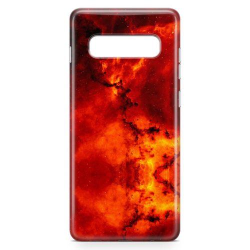 Samsung Galaxy S10 Plus Kılıf Red Night Arka Kapak Koruma Desenli Full Koruyucu