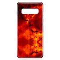 Samsung Galaxy S10 Plus Kılıf Red Night Arka Kapak Koruma Desenli Full Koruyucu