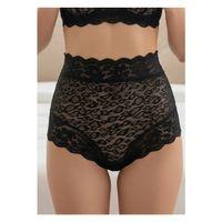 Siyah Dantelli Yüksek Bel Külot Venüs-K1013