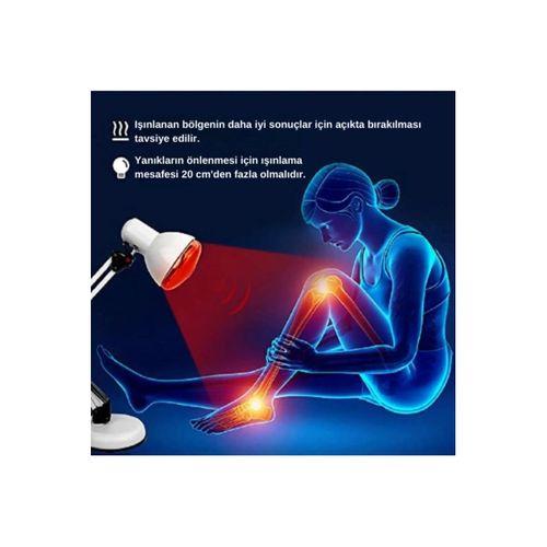 250w Kızılötesi (infrared) Isıtıcılı Fizik Tedavi Lambası (kırmızı Işık) E27 (kalın Duy)