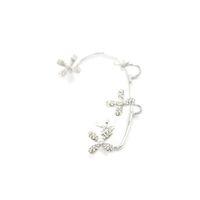 Çiçek Kıkırdak Küpe - Gümüş