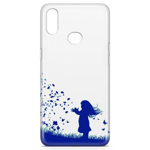 Samsung Galaxy A10s Kılıf Özgür Kız Arka Kapak Koruma Desenli Full Koruyucu