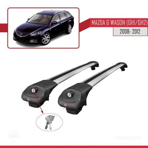 Mazda 6 Wagon (GH1/GH2) 2008-2012 Arası ile uyumlu ACE-1 Ara Atkı Tavan Barı GRİ