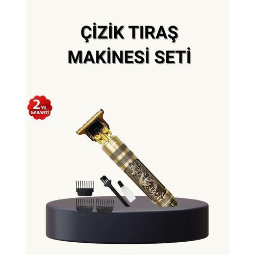 Profesyonel Çizik Tıraş Makinesi – T Çelik Bıçaklı, 120 Dakika Şarjlı Kullanım, 3 Başlıklı