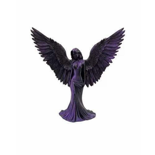 Mor Melek Biblo Küçük Boy Dekoratif Angel Figür Modern Ev Aksesuarı