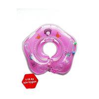 Deniz Havuz Emniyet Kilitli Bebek Yüzme Boyun Simidi Pembe