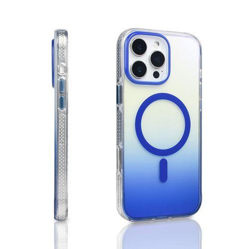 Apple iPhone 16 Pro Max Kılıf M-safe Şarj Özellikli Transparan Renk Geçişli Zore Toros Kapak