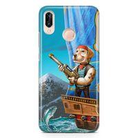 Huawei P20 Lite Kılıf Mafya Köpek Arka Kapak Koruma Desenli Full Koruyucu