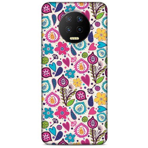 Lopard İnfinix Note 7 Uyumlu Kılıf Botanix (63) Silikon Kap