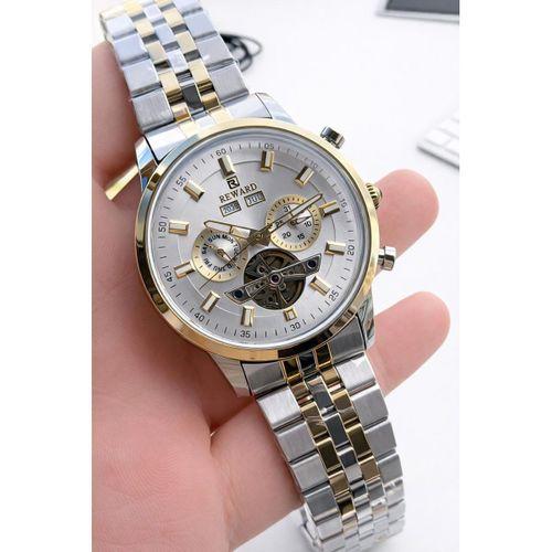 Reward Otomatik İç Fonksiyonlar Aktif 50 Mt Suya Dayanıklı Çelik Kordn Erkek Kol Saati VS.BLKT.0870