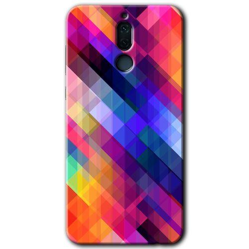 Huawei Mate 10 Lite Kılıf HD Desen Baskılı Arka Kapak - Multi Oblique