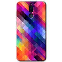 Huawei Mate 10 Lite Kılıf HD Desen Baskılı Arka Kapak - Multi Oblique