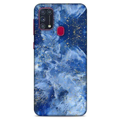 Samsung Galaxy M31 Uyumlu Kılıf Mavi Delisi (9) Kılıf Mürekkep