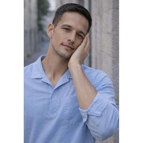 Sartre Apaş Yaka Tek Cepli İnce Modal Kumaş Uzun Kollu Yazlık Gömlek - Soğuk Mavi