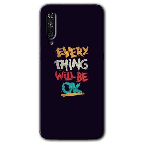 Xiaomi Mi 9 Kılıf HD Desen Baskılı Arka Kapak+Temperli Cam - Everything