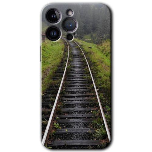 iPhone 14 Pro Max Kılıf HD Desen Baskılı Arka Kapak - Tren Yolu