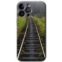 iPhone 14 Pro Max Kılıf HD Desen Baskılı Arka Kapak - Tren Yolu