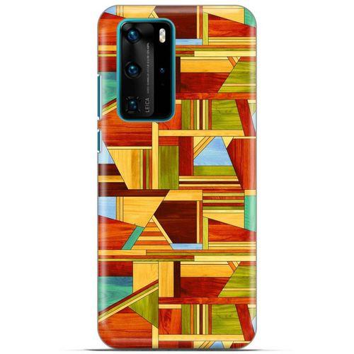 Lopard Huawei P40 Pro Uyumlu Kılıf Wood'X (46) Core Armor Kılıf Desenli