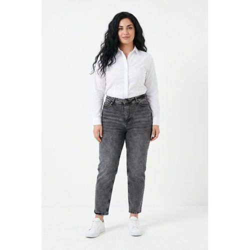 Kadın Yüksek Bel Mom Fit Jean Pantolon BGL-ST05450