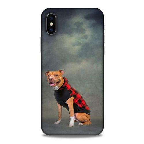 Apple Iphone X Kılıf Köpek Kıyafetleri (31) TPU Kılıf Pitbull Yelek