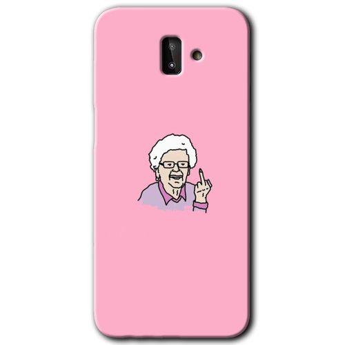 Samsung Galaxy J8 Kılıf HD Desen Baskılı Arka Kapak - Bad Grandmother
