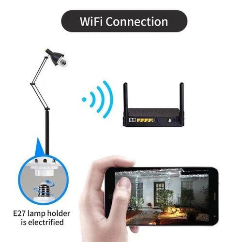 Wifi 360 Panoramik Ampul Kamera Güvenlik Kamerası Çift Wifi 360 Derece Gece Görüşlü