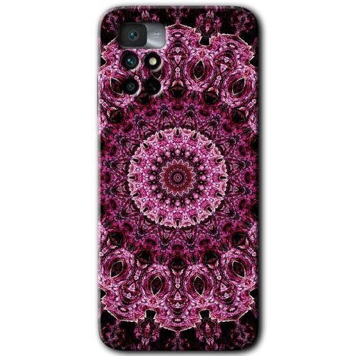 Potkal Hediye Fabrikası Xiaomi Redmi Note 11 4G Kılıf HD Desen Baskılı Arka Kapak - Mandala Patterns Kaleidoscope