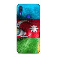 Xiaomi Redmi Note 7 Uyumlu Kılıf Azarbaijan (42) Rugged Armor Kılıf Göz Bayrak