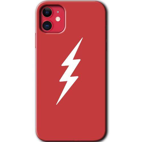 Potkal Hediye Fabrikası iPhone 11 Kılıf HD Desen Baskılı Arka Kapak - Flash Logo
