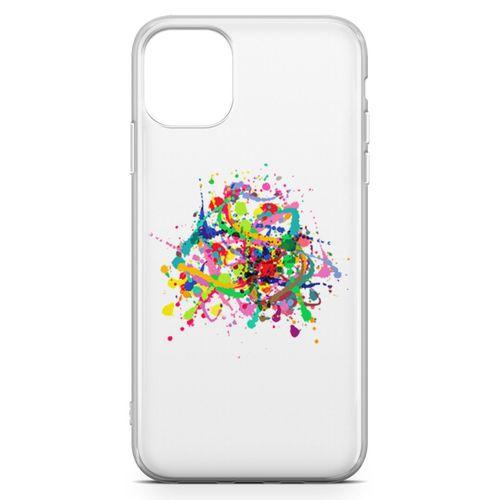 Apple iPhone 11 Kılıf Suluboya Afiş Arka Kapak Koruma Desenli Full Koruyucu