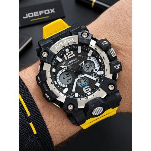 Joefox Digital Ve Analog 2 Yıl Garantili Kronmetre+Takvim+Alarm+Aydınlatma Erkek Kol Saati JOE.Y5