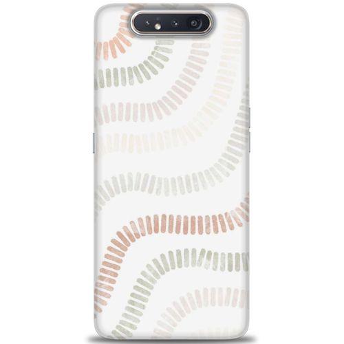 Samsung Galaxy A80 Kılıf HD Baskılı Kılıf - Renkli Mozaik + Tam Ekran Koruyucu