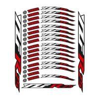 YAMAHA Yamaha Kırmızı Baskı R25 Uyumlu 1 Set Jant Şeridi