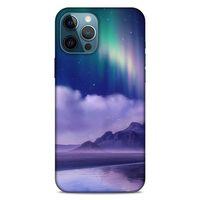 Lopard Apple iPhone 12 Pro Max Uyumlu Kılıf Gece'S (32) Soft Silikon Kılıf Norveç Kuzey Işıkları