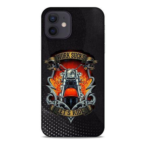 Apple iPhone 12 Uyumlu Kılıf Motorsiklet (8) Baskılı Kılıf Harley Davidson