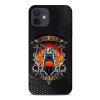 Apple iPhone 12 Uyumlu Kılıf Motorsiklet (8) Baskılı Kılıf Harley Davidson