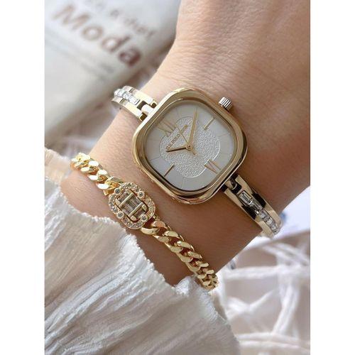 U.S.Polo Assn. İnce Baget Taşlı Özel Tasarım Çelik Kordon 2 Yıl Garantili Kadın Kol Saati U02149.3