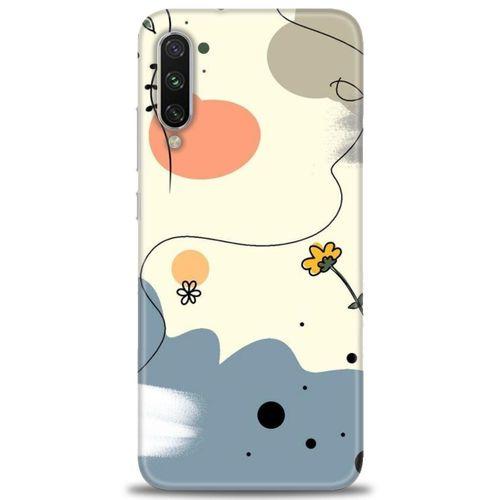 Xiaomi Mi A3 Kılıf HD Baskılı Kılıf - Papatya + Tam Ekran Koruyucu